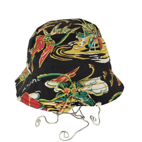 ハフ HUF USA製 総柄バケットハット SOUVENIR メンズ