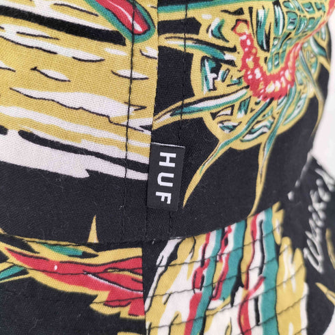 ハフ HUF USA製 総柄バケットハット SOUVENIR メンズ