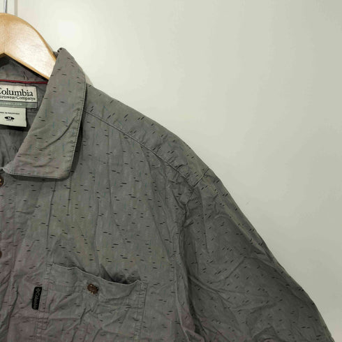 コロンビア Columbia S/S 総柄ポケット シャツ メンズ import:M