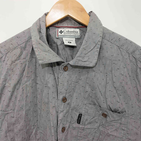 コロンビア Columbia S/S 総柄ポケット シャツ メンズ import:M