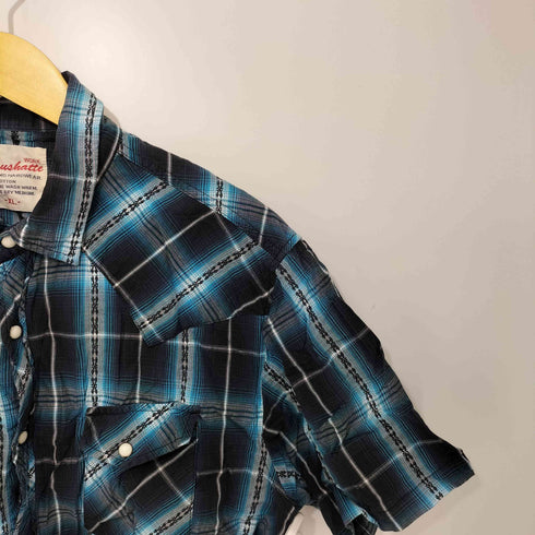 ROUAHATTE チェック S/S ワークシャツ メンズ import:XL