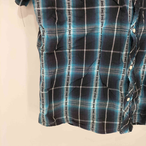 ROUAHATTE チェック S/S ワークシャツ メンズ import:XL