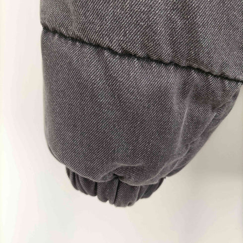 リーバイス Levis スーパー ブラック デニム ダウン ジャケット 襟ボア メンズ import:M