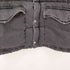 リーバイス Levis スーパー ブラック デニム ダウン ジャケット 襟ボア メンズ import:M