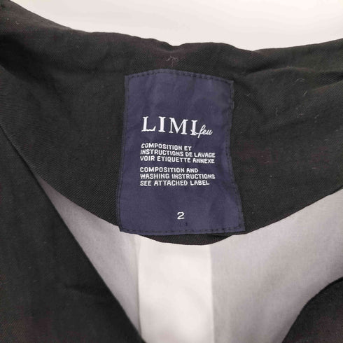 リミフゥ LIMI feu 22SS リネン ジレ ドッキング ノースリーブ ドレス シアー ワンピース レディース JPN:2