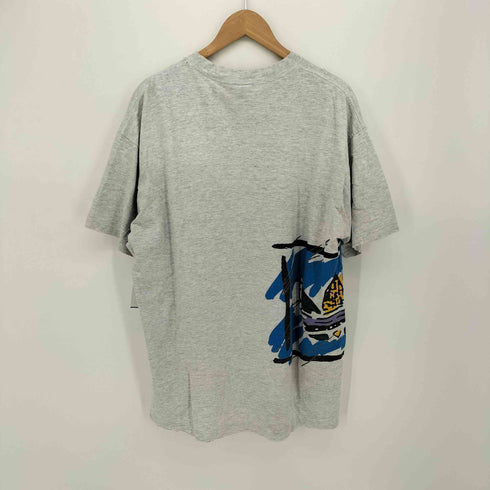 アディダスオリジナルス adidas Originals 90s USA製 裾/袖シングル トレフォイル クルーネックTシャツ メンズ import:L