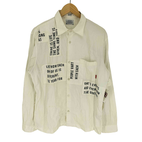 ダブルタップス WTAPS 11AW FURRIES パッチワーク メッセージ L/S シャツ メンズ JPN:L