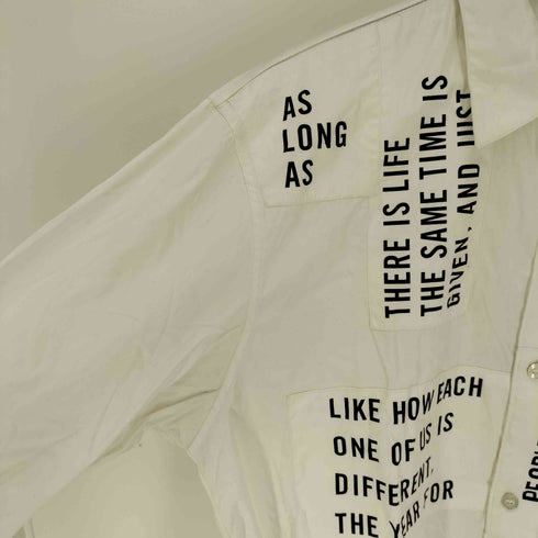 ダブルタップス WTAPS 11AW FURRIES パッチワーク メッセージ L/S シャツ メンズ JPN:L