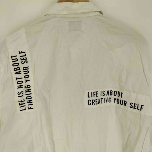 ダブルタップス WTAPS 11AW FURRIES パッチワーク メッセージ L/S シャツ メンズ JPN:L