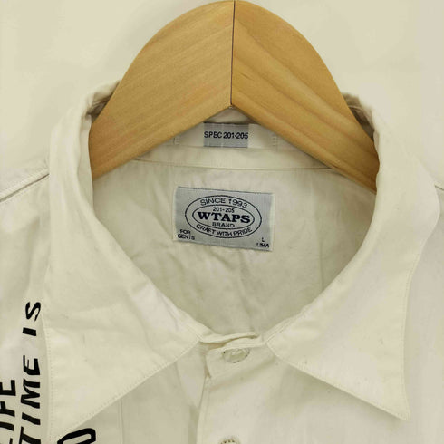 ダブルタップス WTAPS 11AW FURRIES パッチワーク メッセージ L/S シャツ メンズ JPN:L