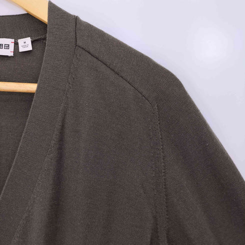 ユニクロ UNIQLO 24AW メリノ オーバーサイズ Vネック カーディガン レディース JPN:M