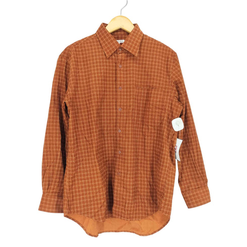 MORGAN WOOD 細畝コーデュロイチェックシャツ メンズ L