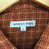 MORGAN WOOD 細畝コーデュロイチェックシャツ メンズ L