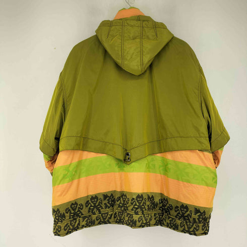 Adventure Wear エネミー柄 レイヤード 中綿アノラックジャケット メンズ 38