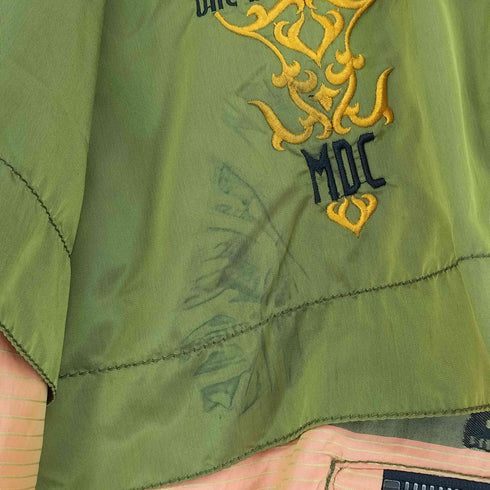 Adventure Wear エネミー柄 レイヤード 中綿アノラックジャケット メンズ 38