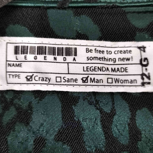レジェンダ LEGENDA Jacquard Leopard Short shirts メンズ FREE
