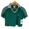 アディダスオリジナルス adidas Originals FOOTBALL JACQUARD V-NECK CROP POLO レディース JPN:XXL