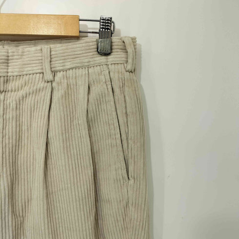 ランズエンド LANDS END 90S USA製 2タック 太畝 コーデュロイ パンツ メンズ 32