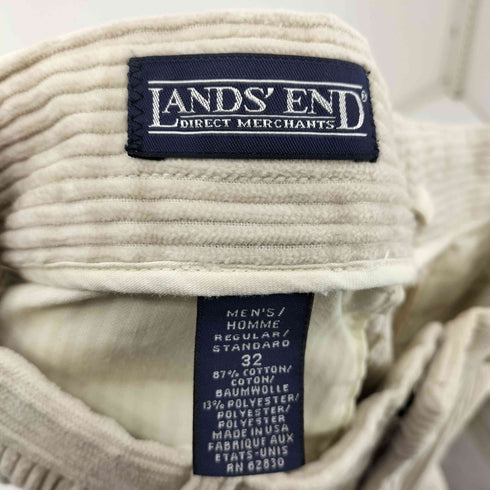 ランズエンド LANDS END 90S USA製 2タック 太畝 コーデュロイ パンツ メンズ 32