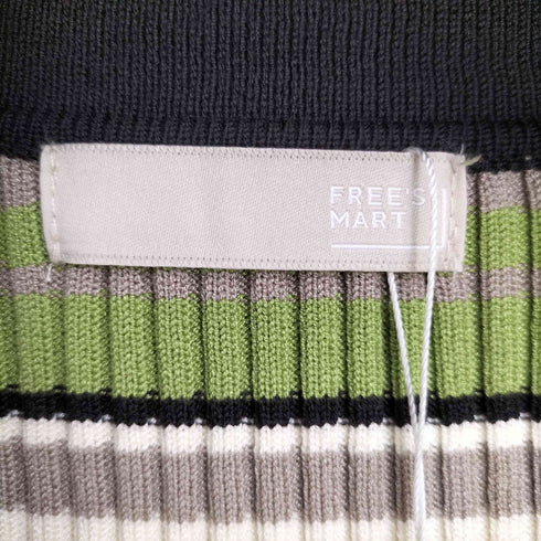 フリーズマート FREES MART 24SS マルチボーダーレースアップニット レディース FREE