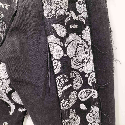 SALUTEHK バンダナ切り替えウォッシュドデニム Bandana Washed Pants メンズ S
