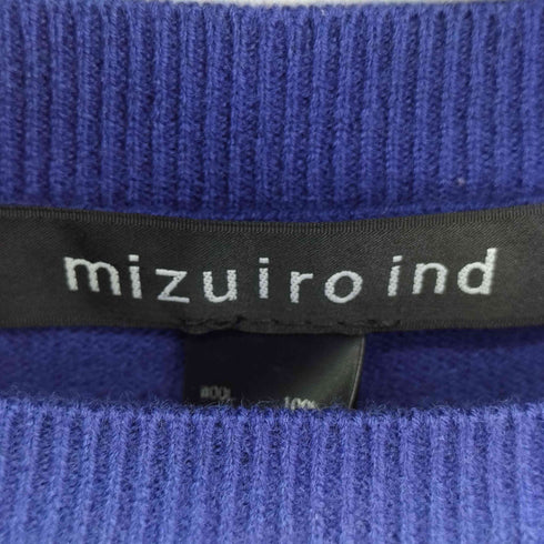 ミズイロインド mizuiro ind ウール100ショートポンチョ レディース