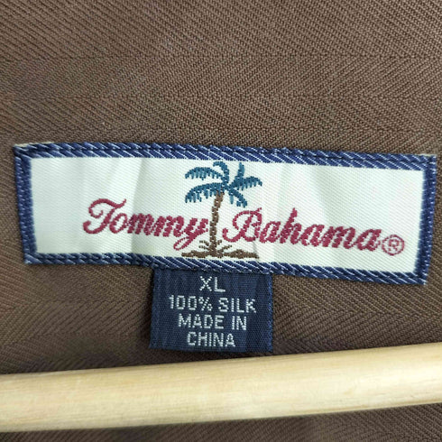 トミーバハマ Tommy Bahama 背面刺繍シルクオープンカラーシャツ メンズ XL
