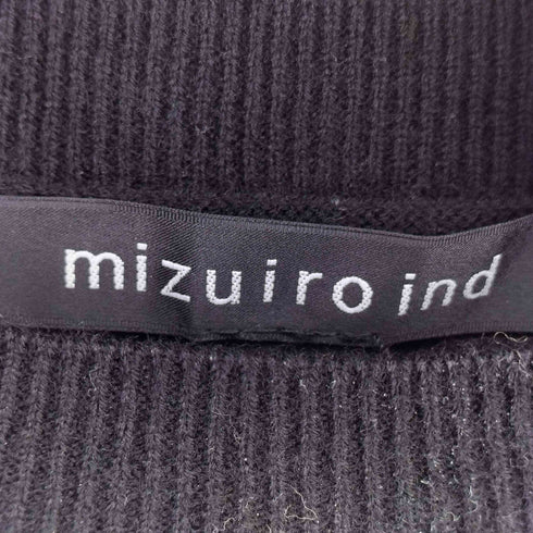 ミズイロインド mizuiro ind ウール100ショートポンチョ レディース
