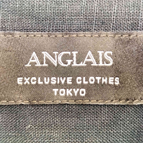 ANGLAIS ホリゾンタルカラー リネンシャツ メンズ L