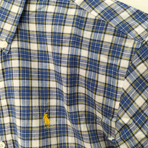 ポロバイラルフローレン Polo by RALPH LAUREN スモールポニー刺繍 S/S BDチェックシャツ メンズ 160