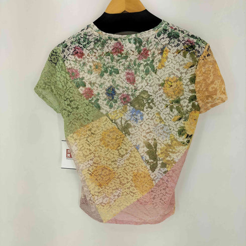 デシグアル Desigual 24SS レースフラワーTシャツ レディース import:L