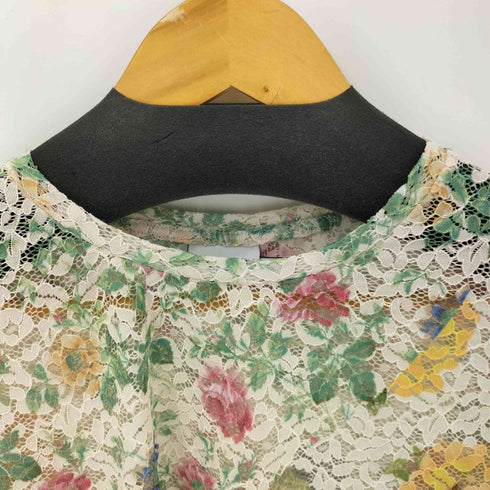 デシグアル Desigual 24SS レースフラワーTシャツ レディース import:L