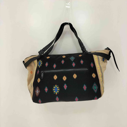 デシグアル Desigual 21AW 刺繍 装飾 総柄 ハンドバッグ レディース