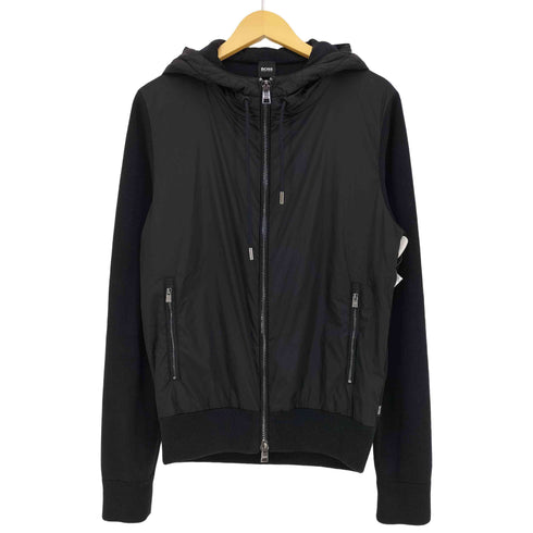 ボスヒューゴボス BOSS HUGO BOSS ニット切替 ダブルジップ フーデットジャケット メンズ