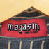 マガザン MAGASIN ストライプ柄 コットン長袖シャツ メンズ