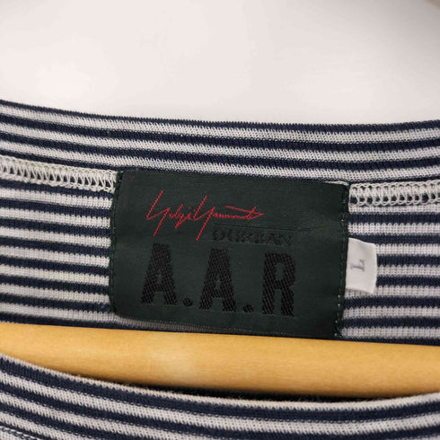 ヨウジヤマモトダーバン アール Yohji Yamamoto DURBAN A.A.R ボーダー S/L クルーネック カットソー メンズ JPN:L