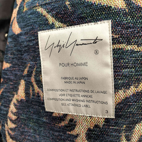 ヨウジヤマモトプールオム Yohji Yamamoto POUR HOMME 24SS ゴブラン セミWロングコート メンズ JPN:3