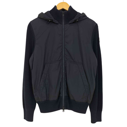 モンクレール MONCLER MAGLIONE TRICOT CARDIGAN ナイロン切替 フーデット マリオーネ トリコ カーディガン メンズ import:S