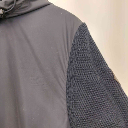 モンクレール MONCLER MAGLIONE TRICOT CARDIGAN ナイロン切替 フーデット マリオーネ トリコ カーディガン メンズ import:S