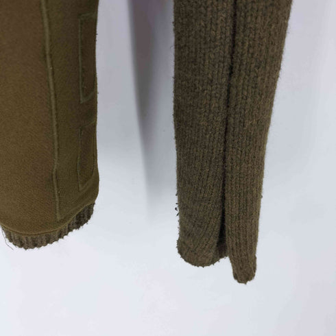 ダークビッケンバーグ DIRK BIKKEMBERGS MADE IN ITALY 90S~00S セーラカラー ウールジップニット メンズ import:L
