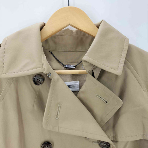 ノーウォス NOWOS long trench coat ロングトレンチコート レディース M
