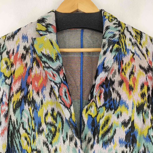 ミッソーニ MISSONI イタリア製 マルチカラーテーラードジャケット レディース 44