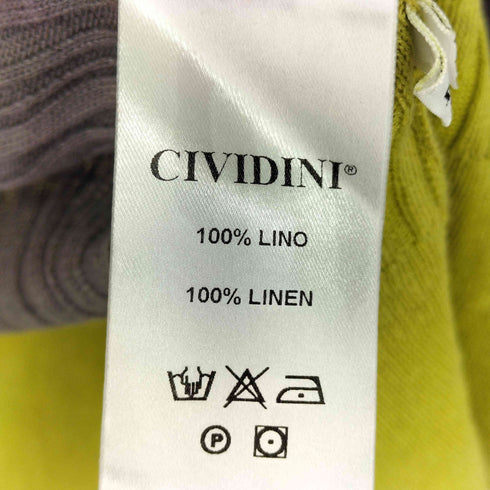 チヴィディーニ CIVIDINI イタリア製 リネンカーディガン レディース 44