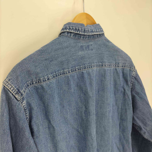 リーバイス Levis JEANS FOR WOMEN 90S 1997年製 香港製 コットン フラップポケット L/S デニム シャツ レディース import:M