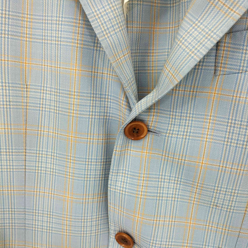 Takizawa Shigeru DORMEUIL ウール チェック柄 3B テーラードジャケット メンズ