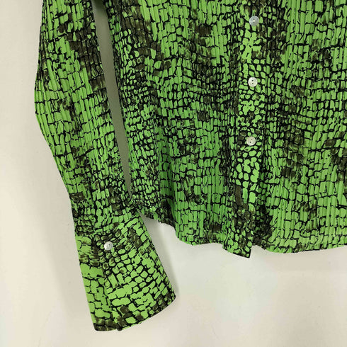 JAIPUR パイソン柄プリーツ L/S シャツ レディース JPN:S