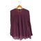 セオリーリュクス theory luxe LETTI SILK VISCOSE CREPP プリーツ ブラウス レディース 38
