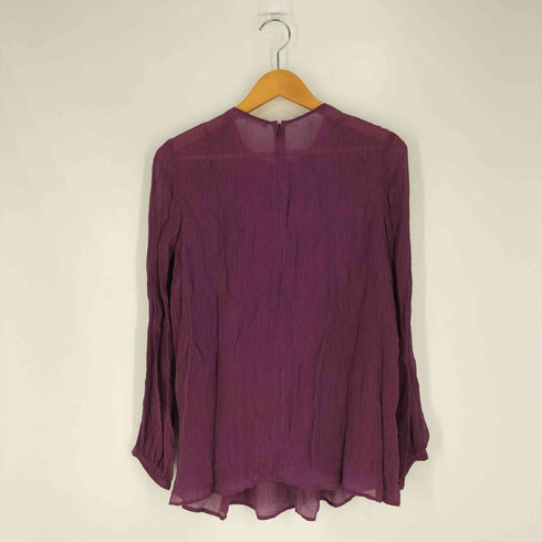 セオリーリュクス theory luxe LETTI SILK VISCOSE CREPP プリーツ ブラウス レディース 38