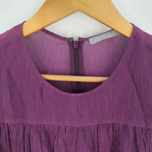 セオリーリュクス theory luxe LETTI SILK VISCOSE CREPP プリーツ ブラウス レディース 38