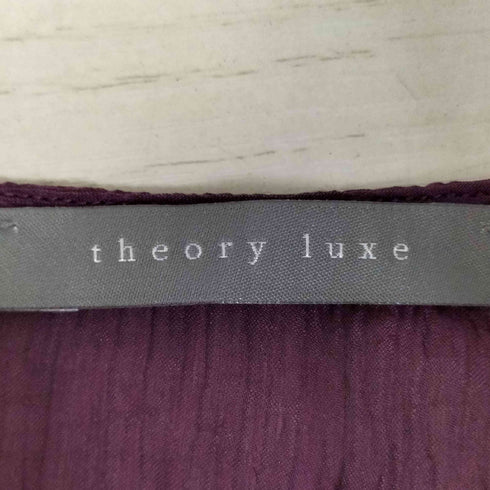 セオリーリュクス theory luxe LETTI SILK VISCOSE CREPP プリーツ ブラウス レディース 38